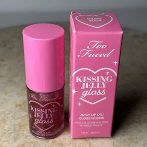 Too Faced Kissing Jelly Hydrating Lip Oil Gloss Shade Grape Soda 0.15 oz NIB - Picture 1 of 2