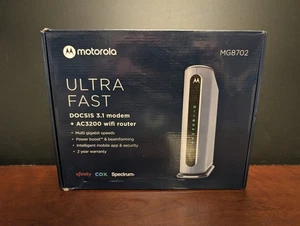 Modem câble Motorola MG8702 DOCSIS 3.1 avec routeur Wi-Fi bi-bande AC3200 - Photo 1/9