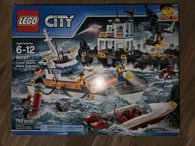 LEGO City 60167 Cuartel General de Guardia Costera 100% Completo con Instrucciones e Figuras Foto 1 de 4