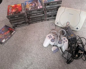 Sony PS1 PSone Bundle Console 24 Games UK PAL - Picture 1 of 13
