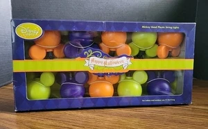 Disney Store Happy Halloween Mickey Mouse Kopf Kunststoff Leucht Lichterkette  - Bild 1 von 9