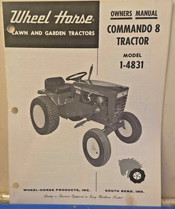 Wheel Horse Commando 8 Model 1-4831 Owners Manual And Parts List - Picture 1 of 3