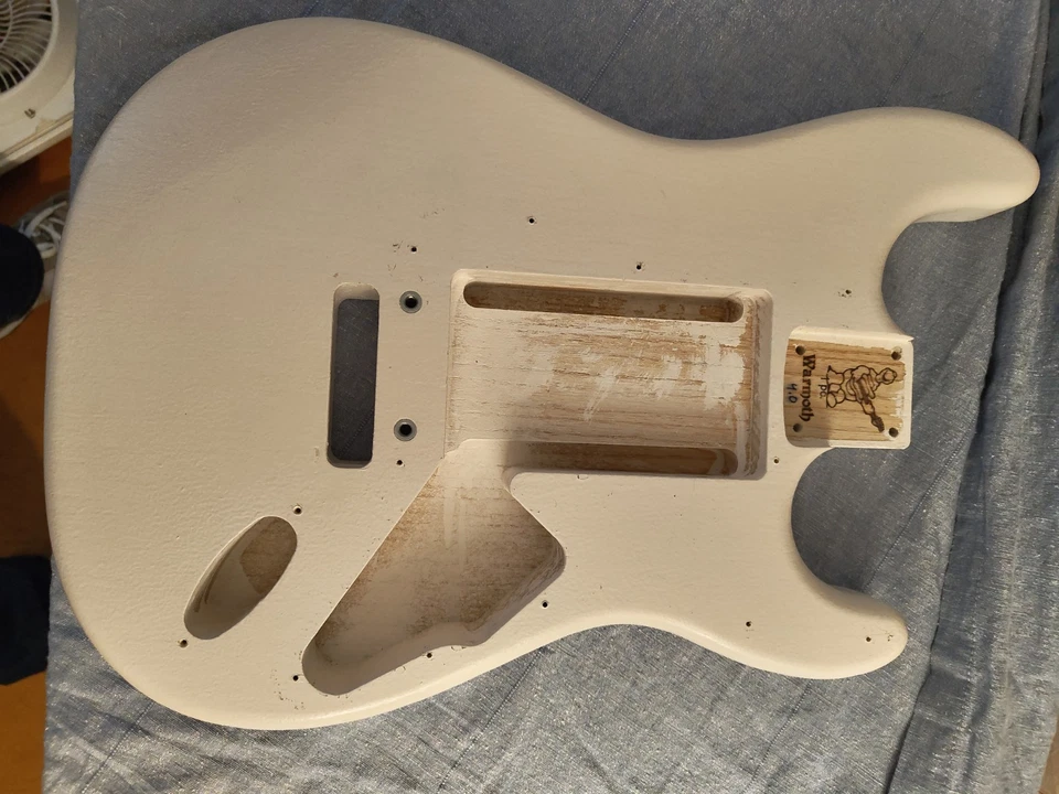 Warmoth Strat® Replacement Body 2025 - White Open Grain 4.0 Lbs - Image 1 of 4