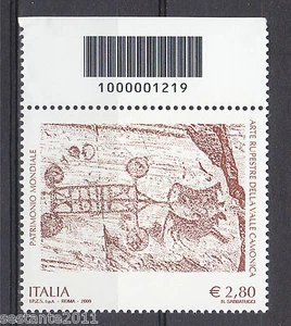 ITALIA 2009 ARTE RUPESTRE CAMONICA CODICE BARRE 1219 MNH** 169 LEGGI PROMOZIONE - Foto 1 di 1