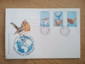 M......Isle of Man FDC PEACE AT CHRISTMAS 1986. GB - Picture 1 of 2