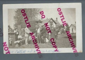 Eleva WISCONSIN RPPC c1910 PEDDLAR WAGON Advertising DELIVERY nr Mondovi Osseo - Picture 1 of 4