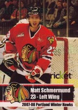 2007-08 Portland Winter Hawks #18 Matt Schmermund