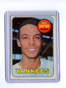 1969 Topps Dick Simpson New York Yankees #608 🚀😳💥 VGEX - Bild 1 von 2