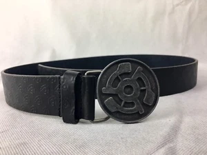 STEREO Skateboards Vintage Audio Record Logo 45 LEATHER BELT Black SIZE 30 - Picture 1 of 5