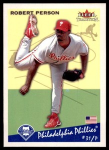 2002 Fleer Tradition Robert Person Baseball Cards #376
