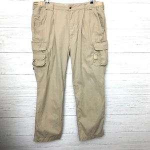 Orvis Herren hellbraun Cargohose gerades Bein verstellbarer Bund Baumwolle Größe 38 x 31 - Bild 1 von 10
