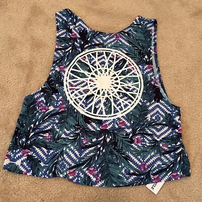 Chaleco de calavera SOULCYCLE para mujer con tapa de rueda floral y ALMA circular Fraser talla pequeña Foto 1 de 4