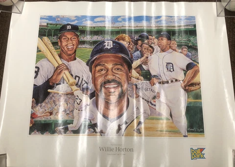 2000 WILLIE HORTON Detroit Tigers Comerica Park 18x24 Poster Ball Park Cover