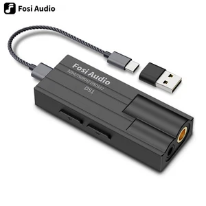 Fosi Audio DS1 DSD512 HiFi DAC Kopfhörerverstärker Mini Audio USB Amp 3,5/4,4 mm - Bild 1 von 7