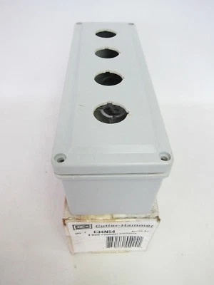 NUEVO Cutler Hammer 4 Agujeros Poliéster Botón Caja E34N54 Ser A1  Foto 1 de 4