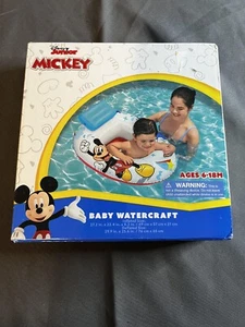 Disney Jr Mickey Mouse Baby Watercraft Float Swimming Pool Seat - Ages 6-18 M - Picture 1 of 2