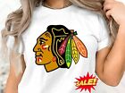 Chicago ~ T-shirt de hockey Blackhawks unisexe, Sml-5XL, tee-shirt le jour du match, maman papa fan de hockey