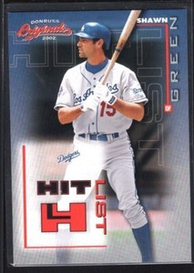 SHAWN GREEN 2002 DONRUSS ORIGINALS #2 HIT LIST DODGERS SP #1311/1500