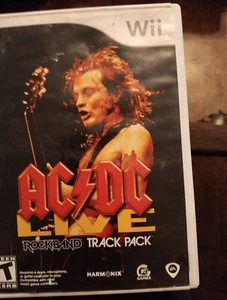 AC/DC Live: Rock Band Track Pack (Nintendo Wii, 2008) With Manual - Picture 1 of 5