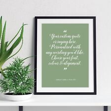 Custom Quote Print, Choose Your Own Words, Personalised Word Art Poster, Speech