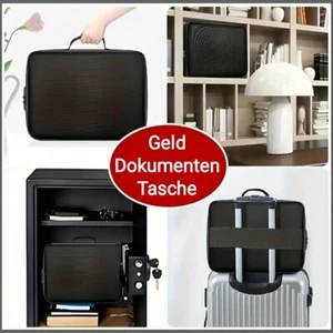 Feuerfeste Dokumentenbox Dokumententasche Wasserdicht Geldkassette Feuersicher🔥 - Bild 1 von 10