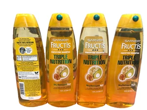 Lot of 4 - Garnier Fructis Triple Nutrition  Shampoo  13 oz - Picture 1 of 1