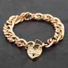 Second Hand 9ct Yellow Gold Double 8 Inch Curb Chain Bracelet 41281002