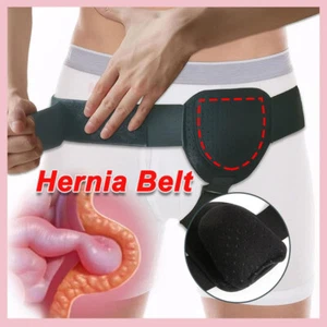 US Men Hernia Support Single Inguinal Groin Hernia Belt Truss Brace Pain Relief - Picture 1 of 23