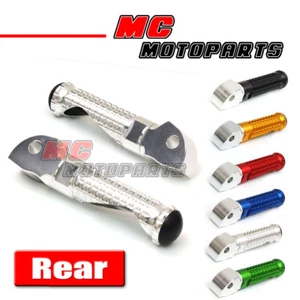 CNC MPRO Rear Foot Pegs Footrest For Honda CBR600RR ABS 13-17 CBR600F 12-15 - Foto 1 di 15