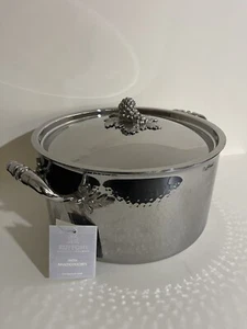 Ruffoni Opus Prima Hammered Stainless Steel Stockpot  8 Qt - Picture 1 of 13