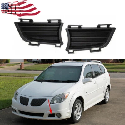 Cubierta antiniebla parachoques delantero 2 piezas para Pontiac Vibe 2005 2006 2007-2008 Foto 1 de 4