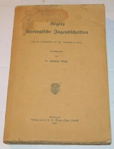 1907 1. Auflage. HEGELS THEOLOGISCHE - Down-Syndrom DR. CLEMENS BENDA'S KOPIE - Bild 1 von 6
