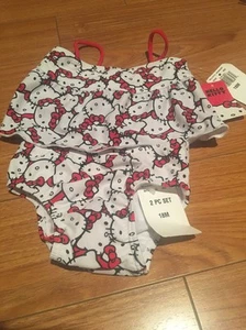 NWT Sanrio Hello Kitty Girls 2 Piece Bikini bathing suit 18 Months - Picture 1 of 5