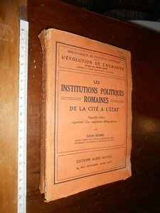 libro :Les institutions politiques romaines de la cite a l'etat (French) Paperba - Picture 1 of 1