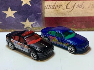 MATCHBOX FORD FALCON X2. BLACK POLICE & BLUE SPONGE BOB PATRICK LOOSE - Picture 1 of 8