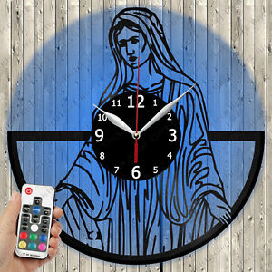 LED Vinyl Clock Mary Magdalene LED Light Vinyl Record Wall Clock LED Wall 5607