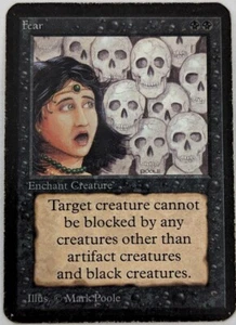 MTG ALPHA ~ Fear ~ 1983 WotC Limited Edition ~ - Picture 1 of 2