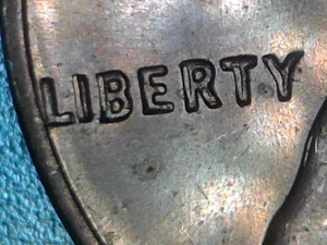 1968-S BU RED LINCOLN Cent DDO or Machine Doubling on Liberty LOC A005 - Picture 1 of 5