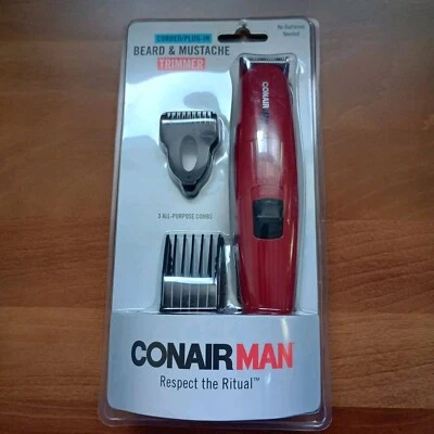 Conair Hombres Acicalamiento Barba Bigote Corte de Pelo Cortadora Cortadora Kit de Peluquería con Cable Foto 1 de 4