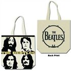 BEATLES, THE - OFFICAL BEATLES COTTON TOTE BAG: FOUR HEADS (BACK PRINT) NEW