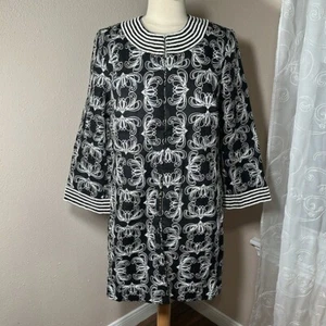Vintage NEW Victor Costa Occasion QVC Beaded Embroidered Jacket Duster Blazer M - Picture 1 of 16