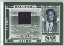 2010 Panini Century Collection Ballpark Materials /250 Lou Brock #10 HOF