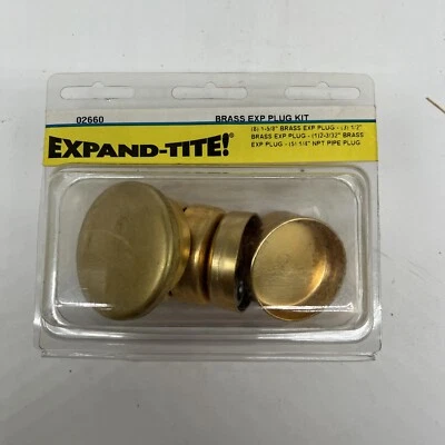 Kit de motor de latón Expand-tite 02660, enchufes de latón 1992-1955 bloque pequeño V8 Foto 1 de 2