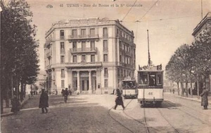 Tunisie - TUNIS - Rue de Rome et la Société Générale - Tramway 66 Ligne 8 et 84 - Bild 1 von 2
