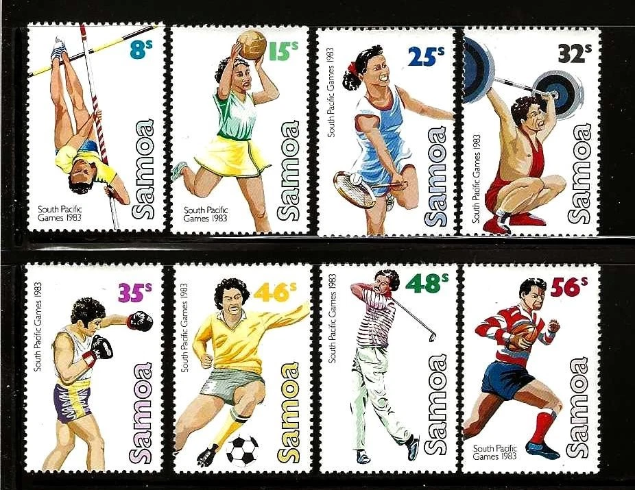 Samoa #592-99 Como Nuevo/Nuevo Juego Cpl Juegos Pacífico Sur M5378 Foto 1 de 1