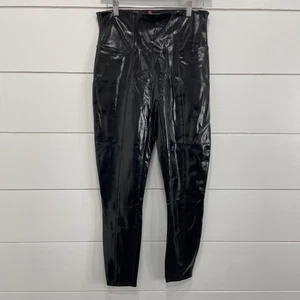 Spanx Pants Womens Large Faux Leather High Waist Stretch Leggings Shapewear - Picture 1 of 7