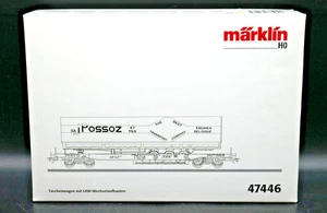 HO Marklin 47446 Depressed Well Flatcar w/ Truck Trailer - New - Picture 1 of 7