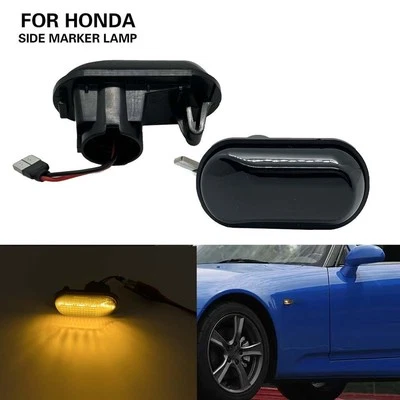 2pc Smoked Lens Led Side Marker Light for 2000-2009 Honda S2000 S2K AP1 AP2 Fit - Image 1 of 4