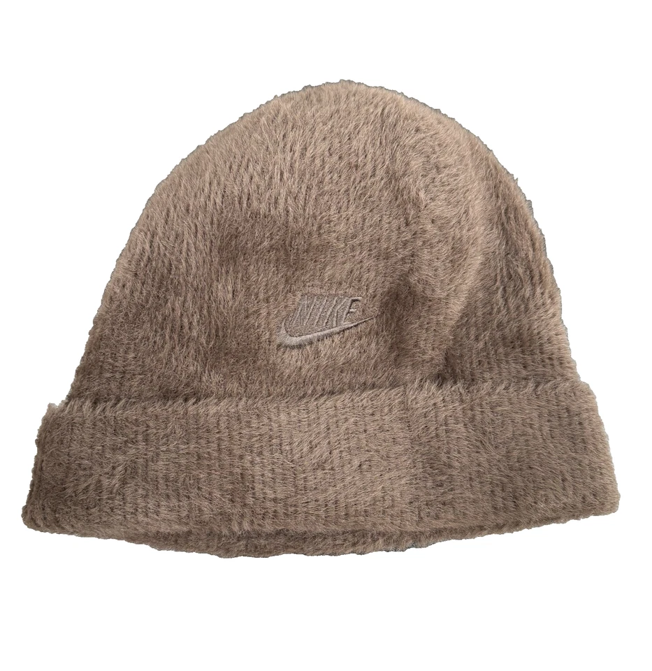 Nike Unisex Peak Flash Knit Beanie Hat BROWN GYM Head-wear Casual Cap FJ8688-237