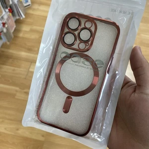 Clear Red Lined Mag Safe Case iPhone 15 Pro Cute Case - Bild 1 von 3